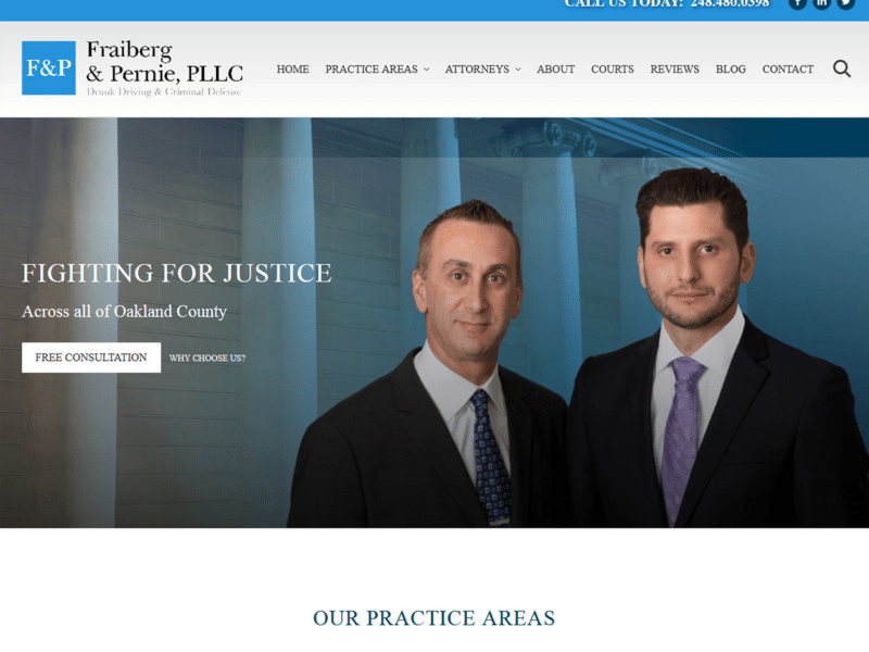 Fraiberg & Pernie, PLLC Launches New Website